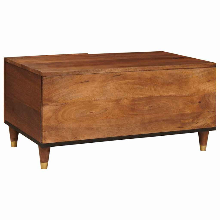 Sofaborde Brun 80 x 50 x 40 cm Rattan og solid mango træ