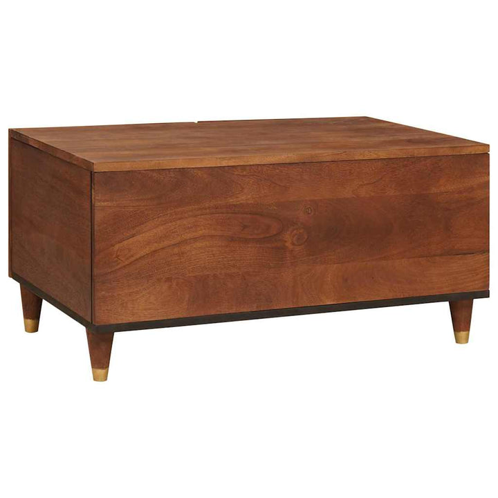 Sofaborde Brun 80 x 50 x 40 cm Rattan og solid mango træ
