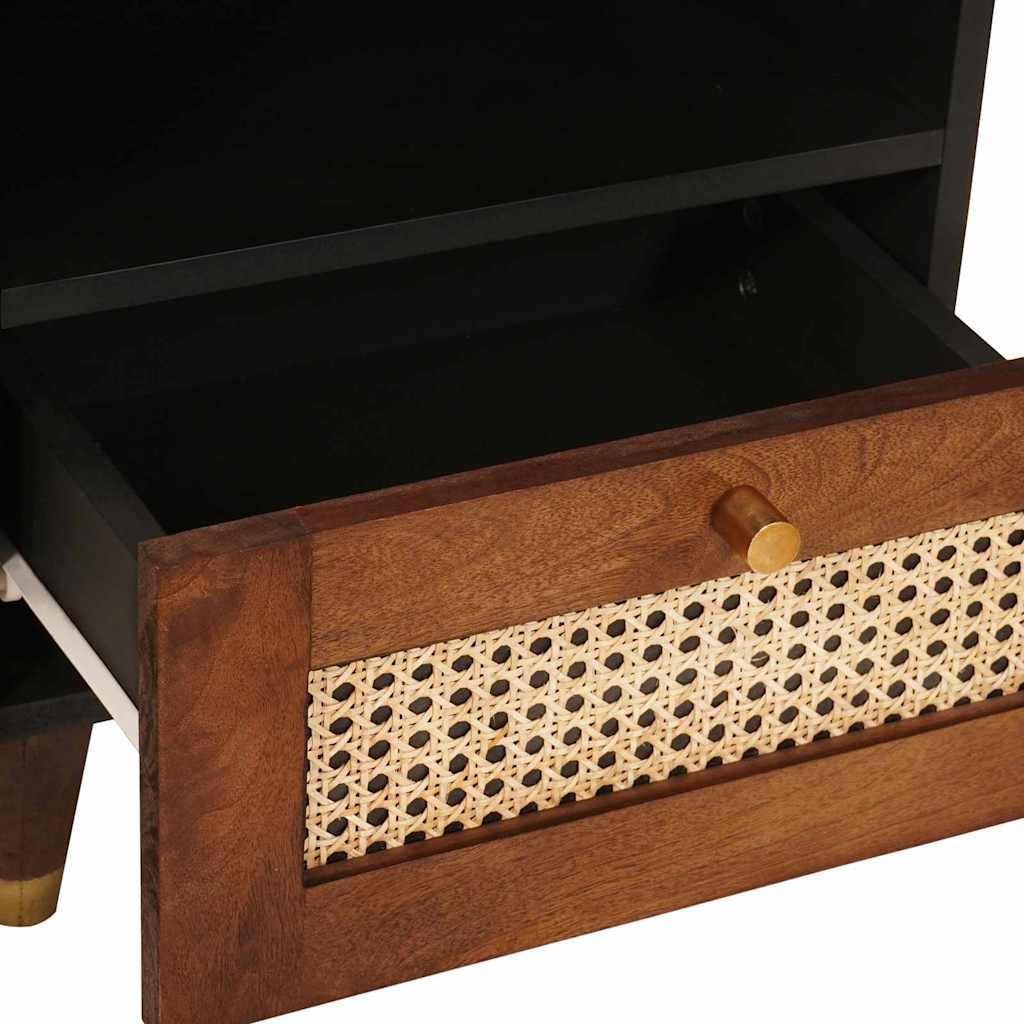 Sengeborde med skuffe 2 pcs 40 x 33 x 46 cm