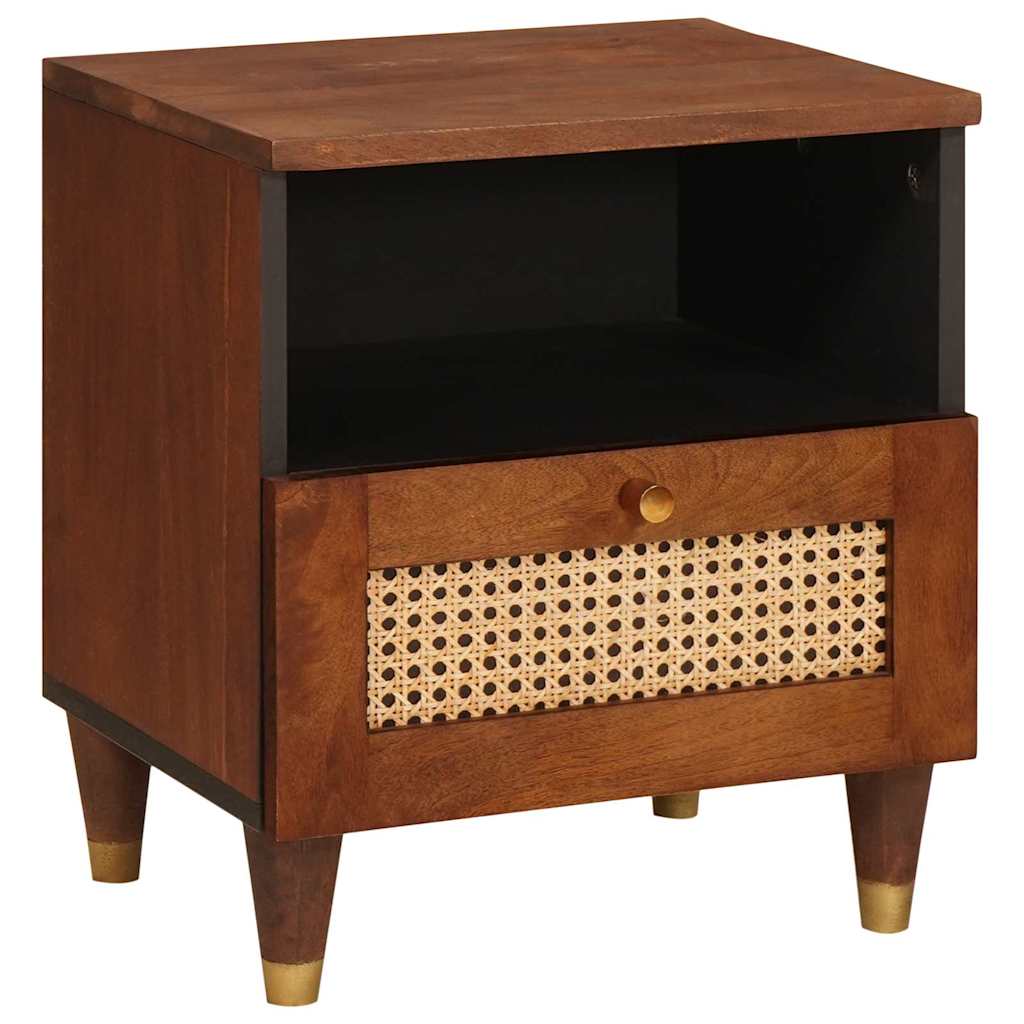 Sengeborde med skuffe 2 pcs 40 x 33 x 46 cm