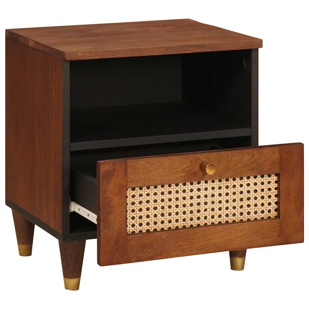 Sengeborde med skuffe 2 pcs 40 x 33 x 46 cm