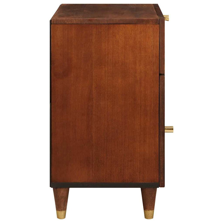 Sengeborde Brun 50 x 33 x 60 cm Rattan og solid mango træ