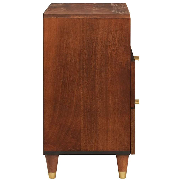 Sengeborde Brun 50 x 33 x 60 cm Rattan og solid mango træ