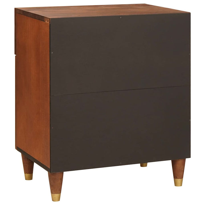 Sengeborde Brun 50 x 33 x 60 cm Rattan og solid mango træ