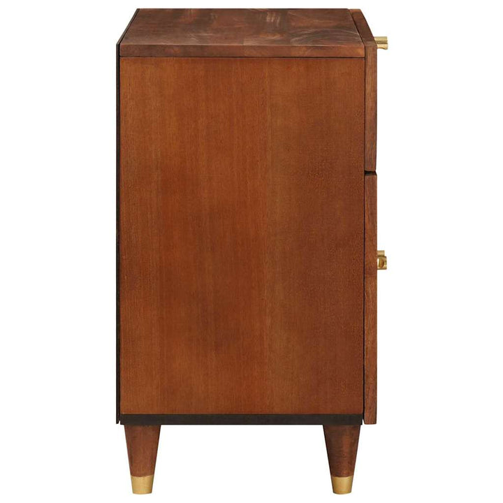 Sengeborde Brun 50 x 33 x 60 cm Rattan og solid mango træ