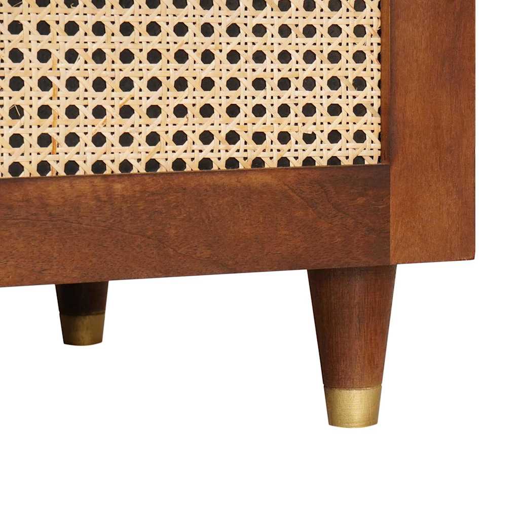 Sofaborde Brun 100 x 54 x 40 cm Rattan og solid mango træ
