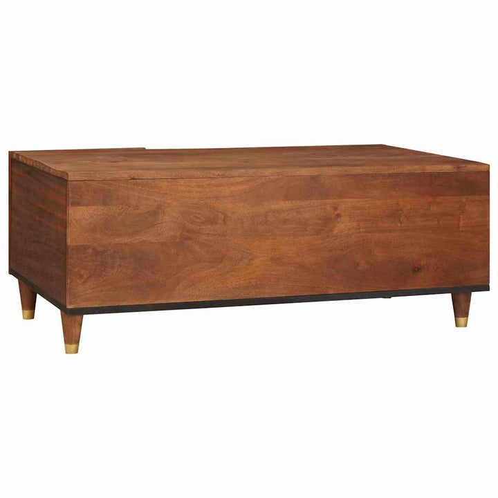 Sofaborde Brun 100 x 54 x 40 cm Rattan og solid mango træ