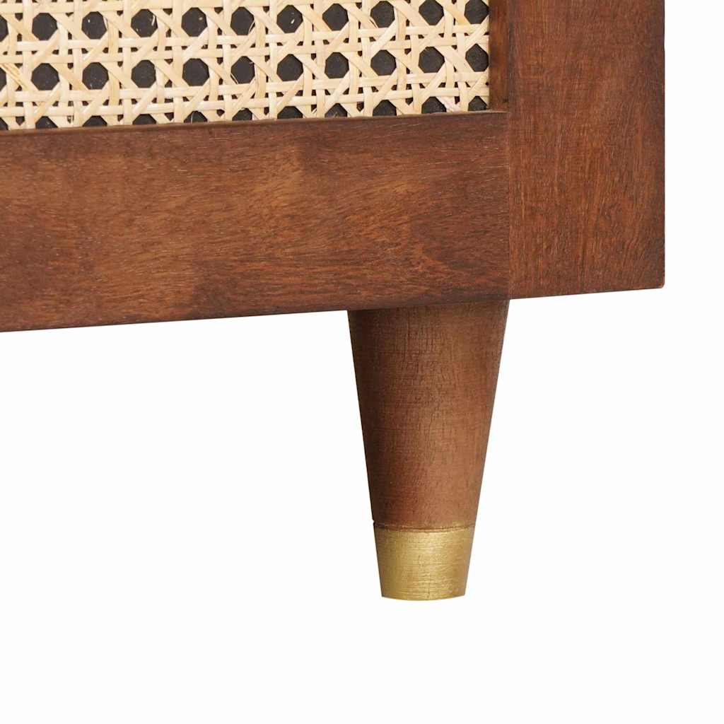 Sofaborde Brun 80 x 54 x 40 cm Rattan og solid mango træ