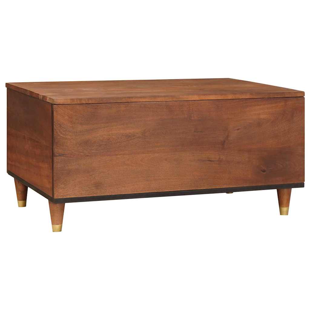 Sofaborde Brun 80 x 54 x 40 cm Rattan og solid mango træ
