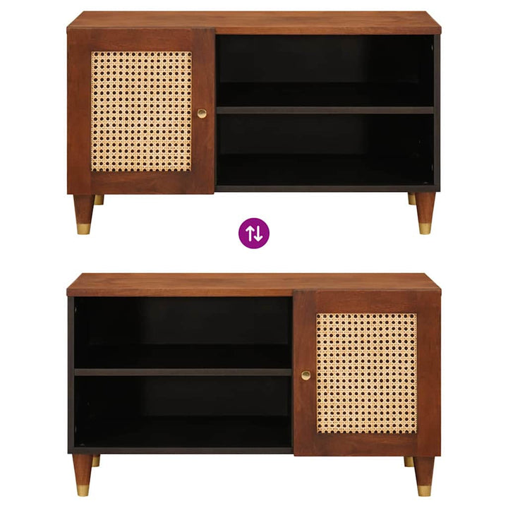Medieopbevaringsskabe & -reoler med dør Brun 80 x 31,5 x 46 cm