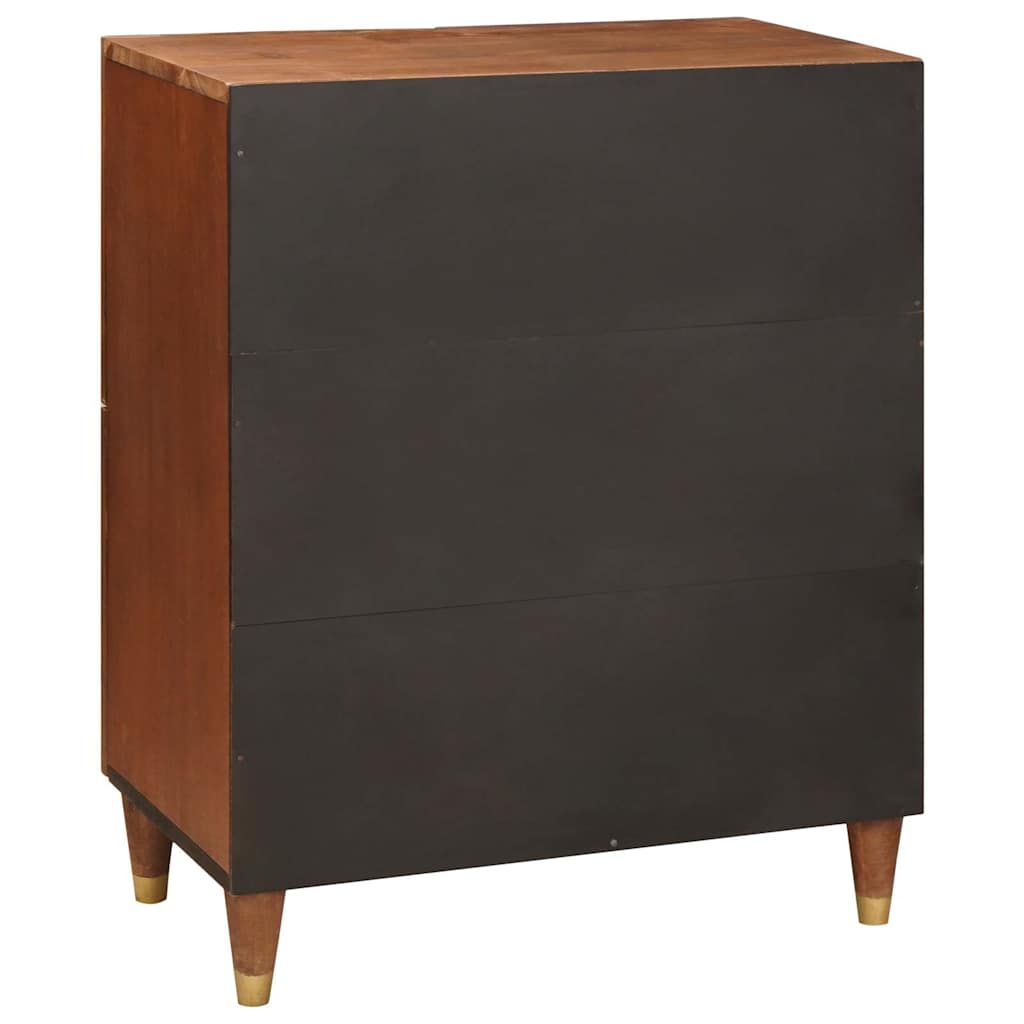 Sideboard Brun 60 x 33.5 x 75 cm Rattan og solid mango træ