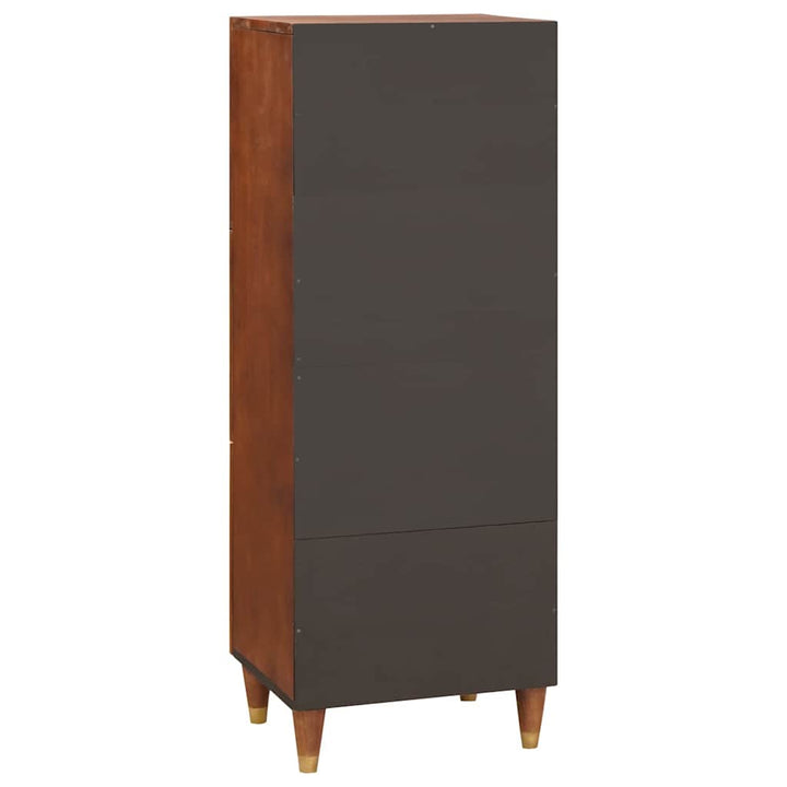 Høj skab Brun 40 x 33.5 x 110 cm Rattan og solid mango træ
