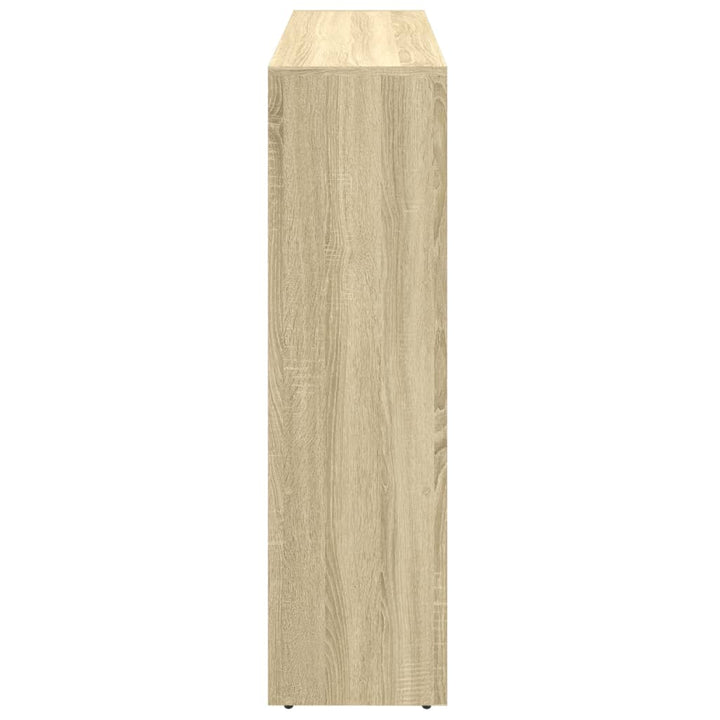 bogreol/rumdeler 137,5x29x103,5 cm konstrueret træ sonoma-eg