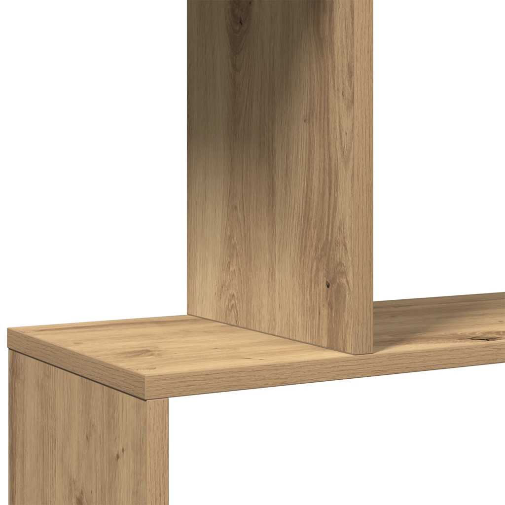 bogreol/rumdeler 70x24x193cm 6 niveauer konstrueret træ kunsteg