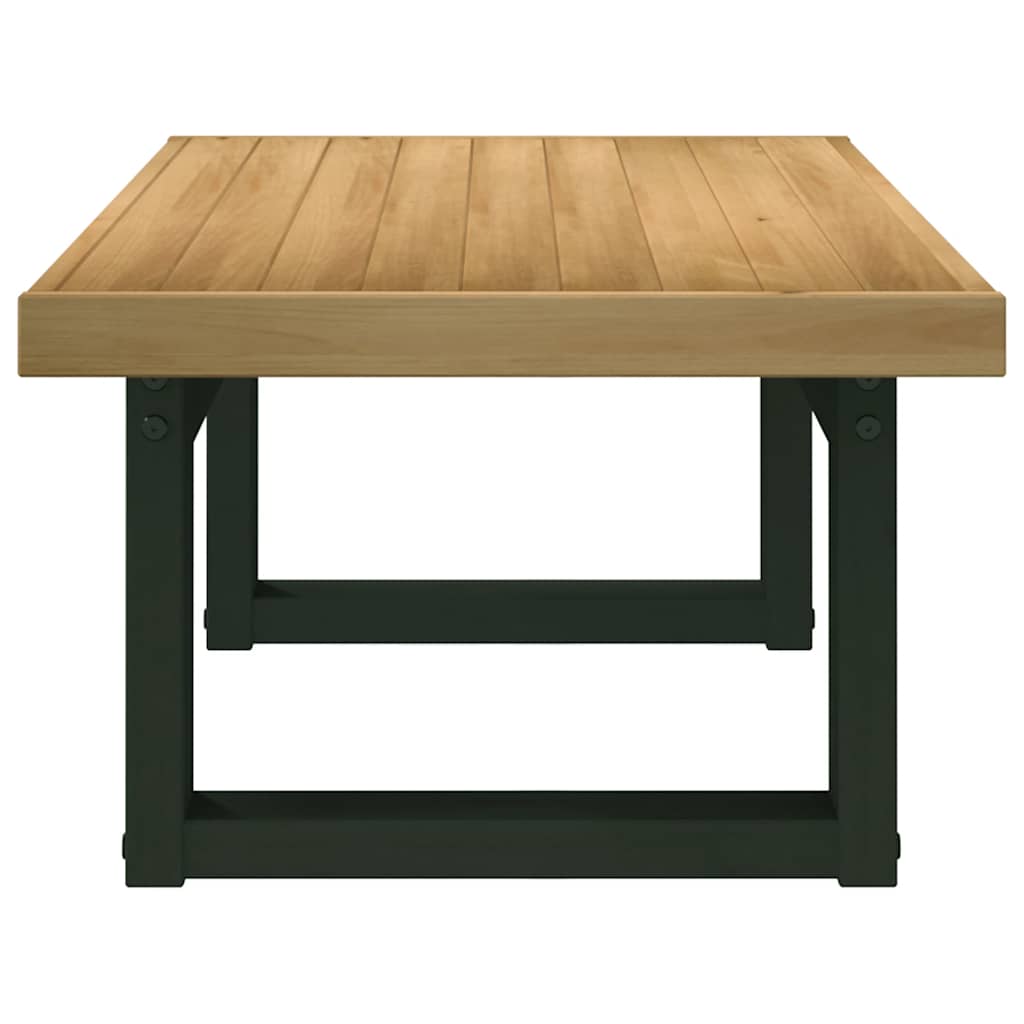 sofabord NOAIN U-formede ben 120x60x40 cm massivt træ fyrretræ