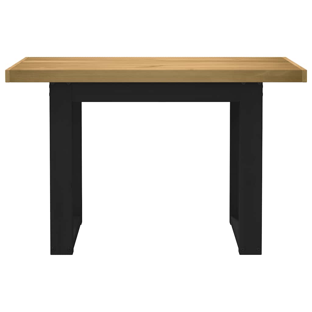 skrivebord NOAIN U-formede ben 120x50x75cm massivt træ fyrretræ
