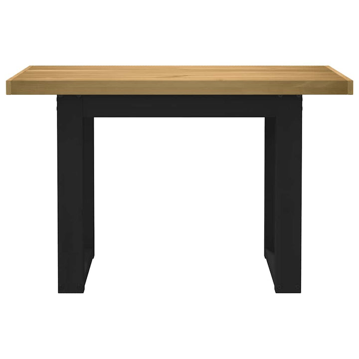 skrivebord NOAIN U-formede ben 120x50x75cm massivt træ fyrretræ