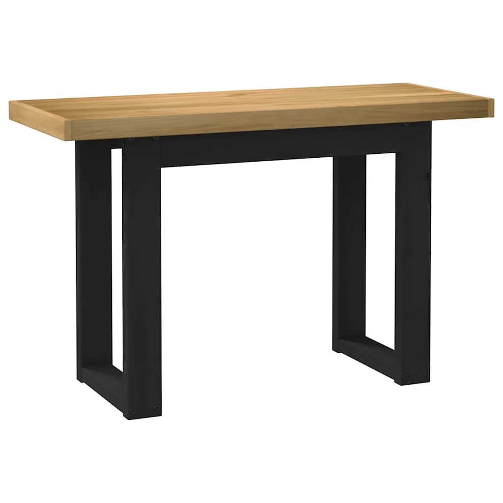 skrivebord NOAIN U-formede ben 120x50x75cm massivt træ fyrretræ