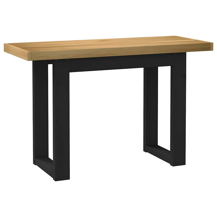 skrivebord NOAIN U-formede ben 120x50x75cm massivt træ fyrretræ