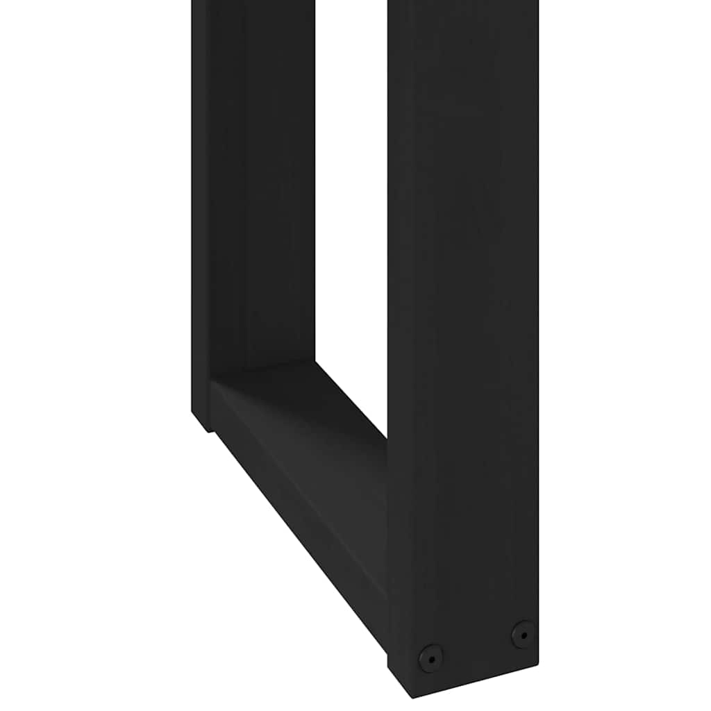skrivebord NOAIN U-formede ben 120x50x75cm massivt træ fyrretræ