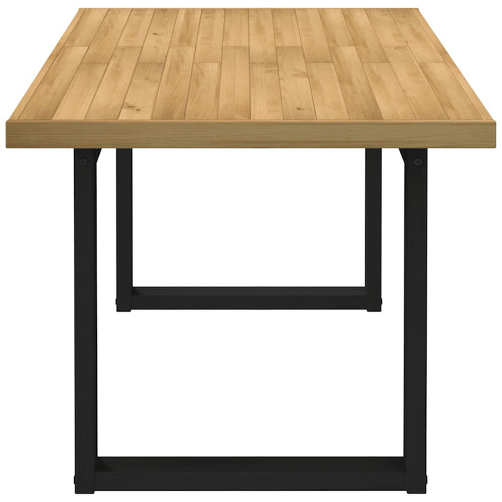 spisebord NOAIN A-formede ben 160x90x75 cm massivt træ fyrretræ