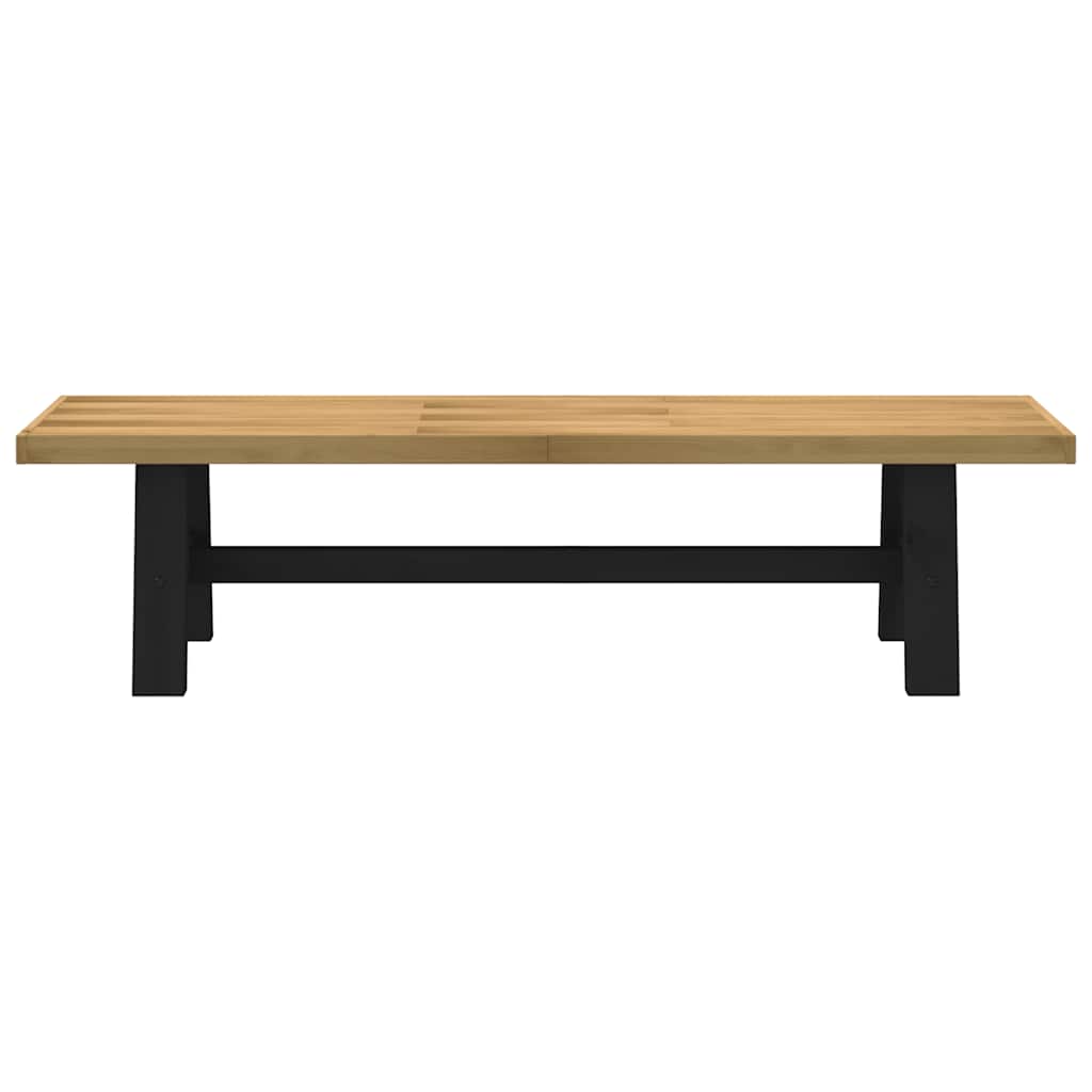 spisebænk NOAIN A-formede ben 180x40x45 cm massivt træ fyrretræ
