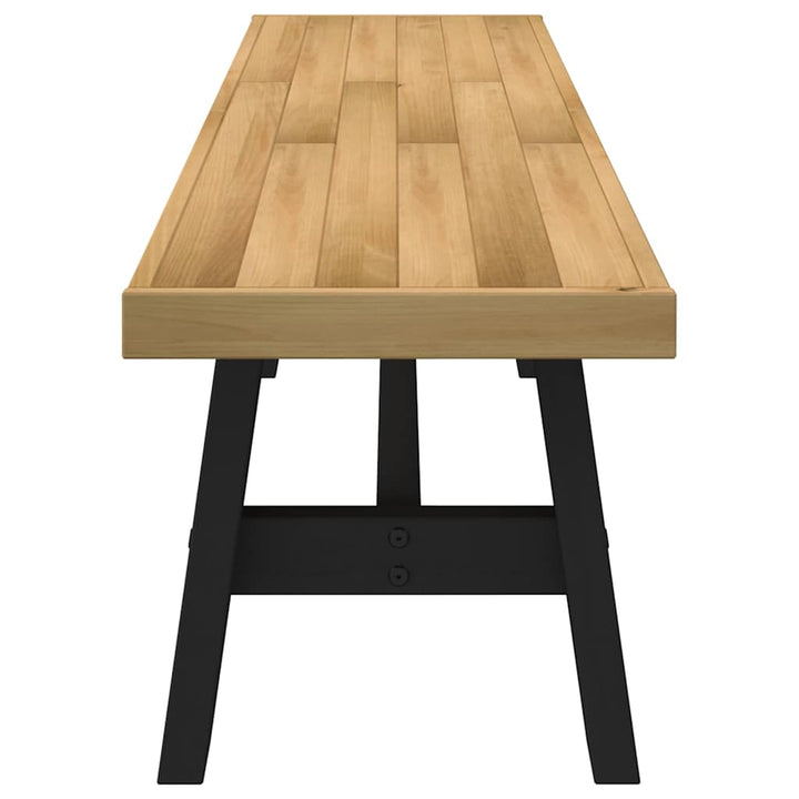 spisebænk NOAIN A-formede ben 180x40x45 cm massivt træ fyrretræ