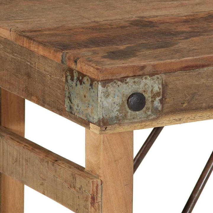 Konsolbord Brun 110 x 35 x 76 cm Massivt genbrugstræ