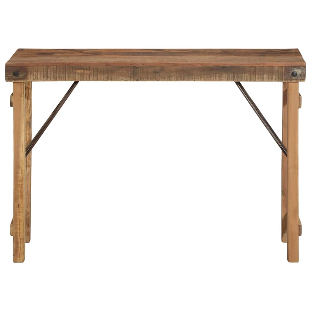 Konsolbord Brun 110 x 35 x 76 cm Massivt genbrugstræ