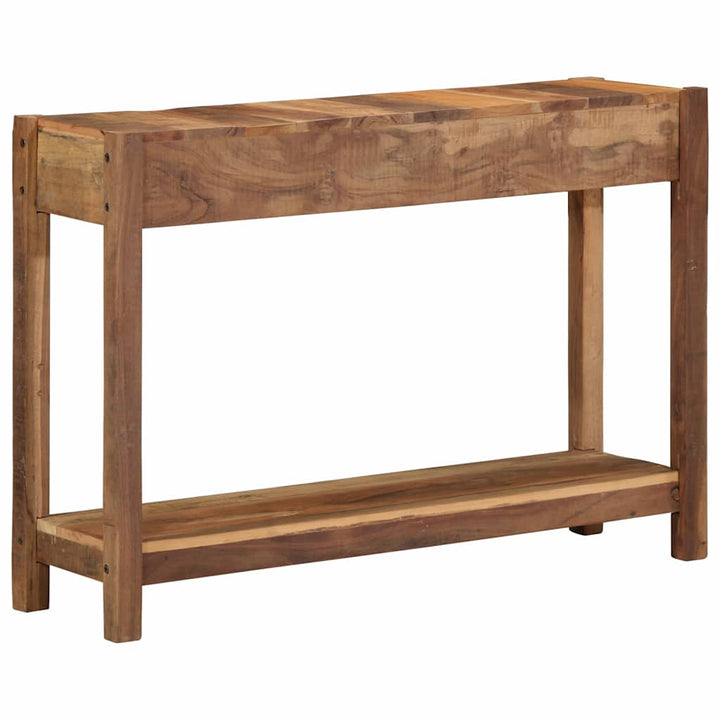 Konsolbord med skuffe Brun 107 x 33 x 76 cm Massivt genbrugstræ