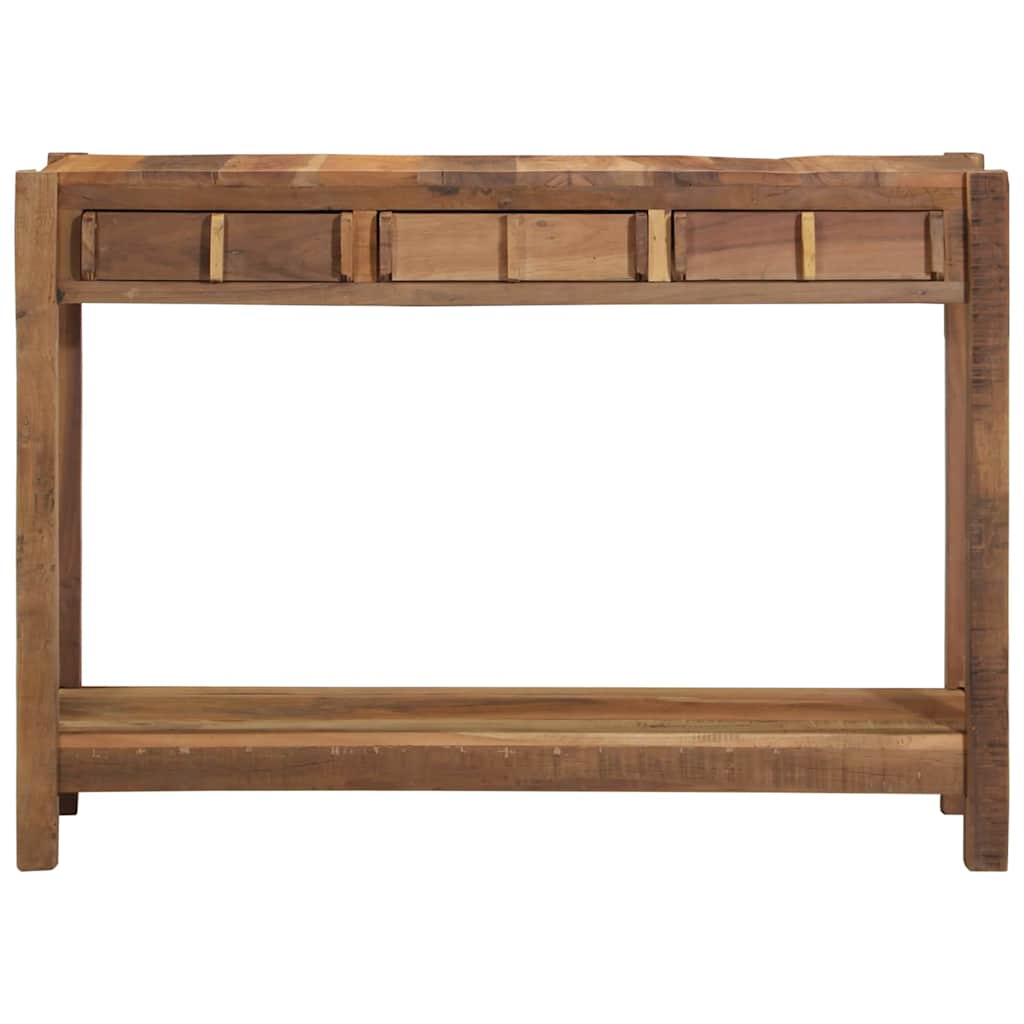 Konsolbord med skuffe Brun 107 x 33 x 76 cm Massivt genbrugstræ