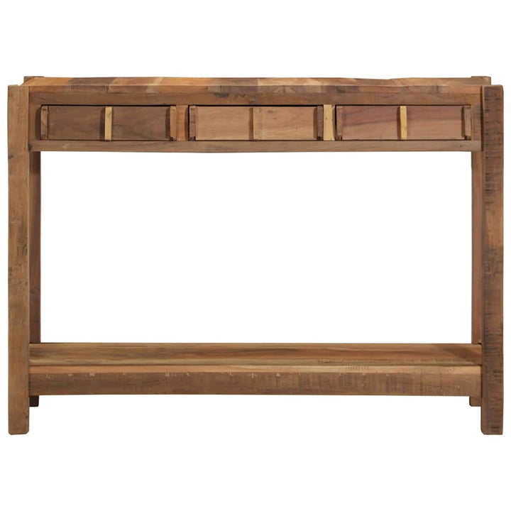 Konsolbord med skuffe Brun 107 x 33 x 76 cm Massivt genbrugstræ