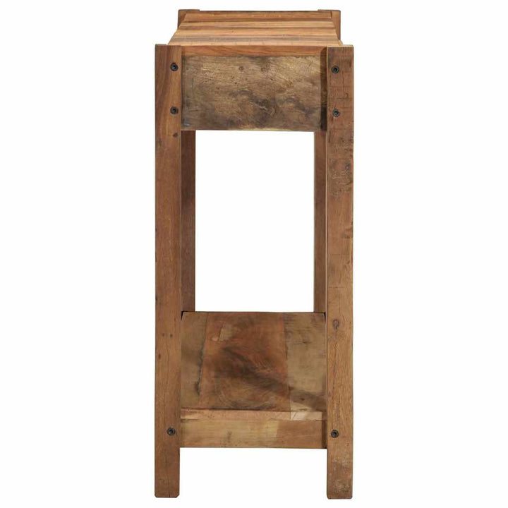 Konsolbord med skuffe Brun 107 x 33 x 76 cm Massivt genbrugstræ
