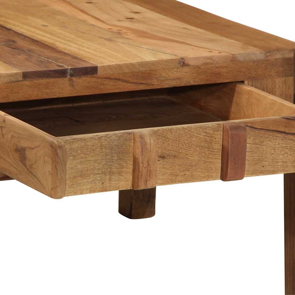 Sofabord med skuffe Brun 110 x 55 x 35 cm Massivt genbrugstræ