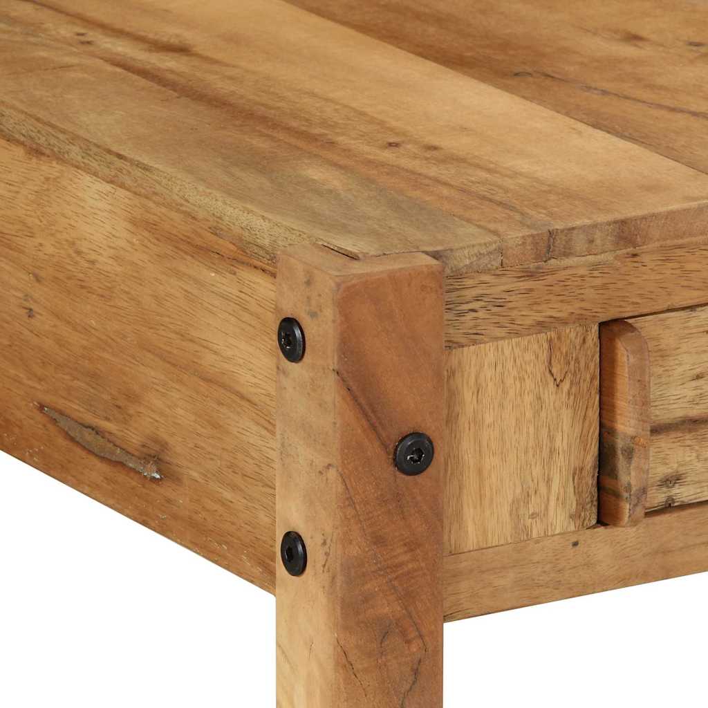 Sofabord med skuffe Brun 110 x 55 x 35 cm Massivt genbrugstræ
