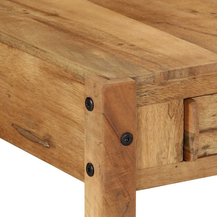Sofabord med skuffe Brun 110 x 55 x 35 cm Massivt genbrugstræ