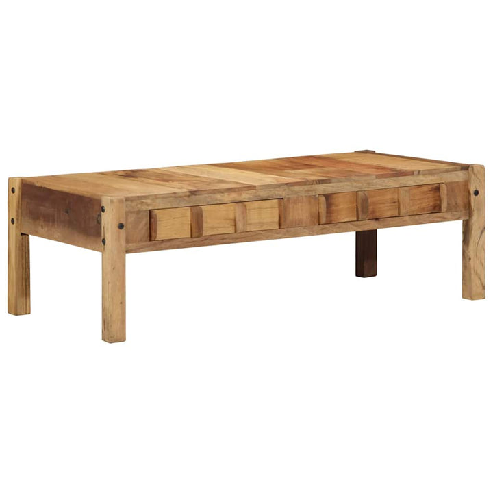 Sofabord med skuffe Brun 110 x 55 x 35 cm Massivt genbrugstræ