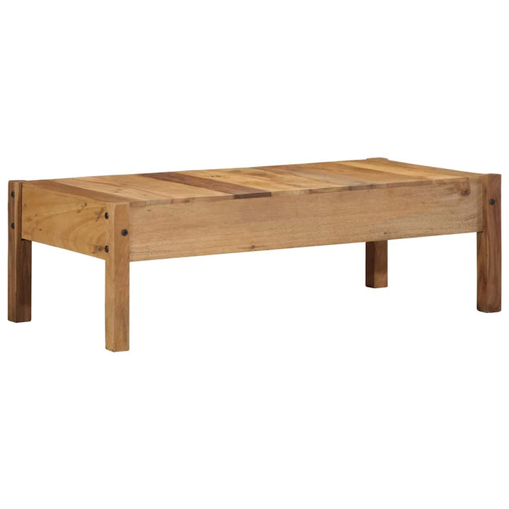 Sofabord med skuffe Brun 110 x 55 x 35 cm Massivt genbrugstræ