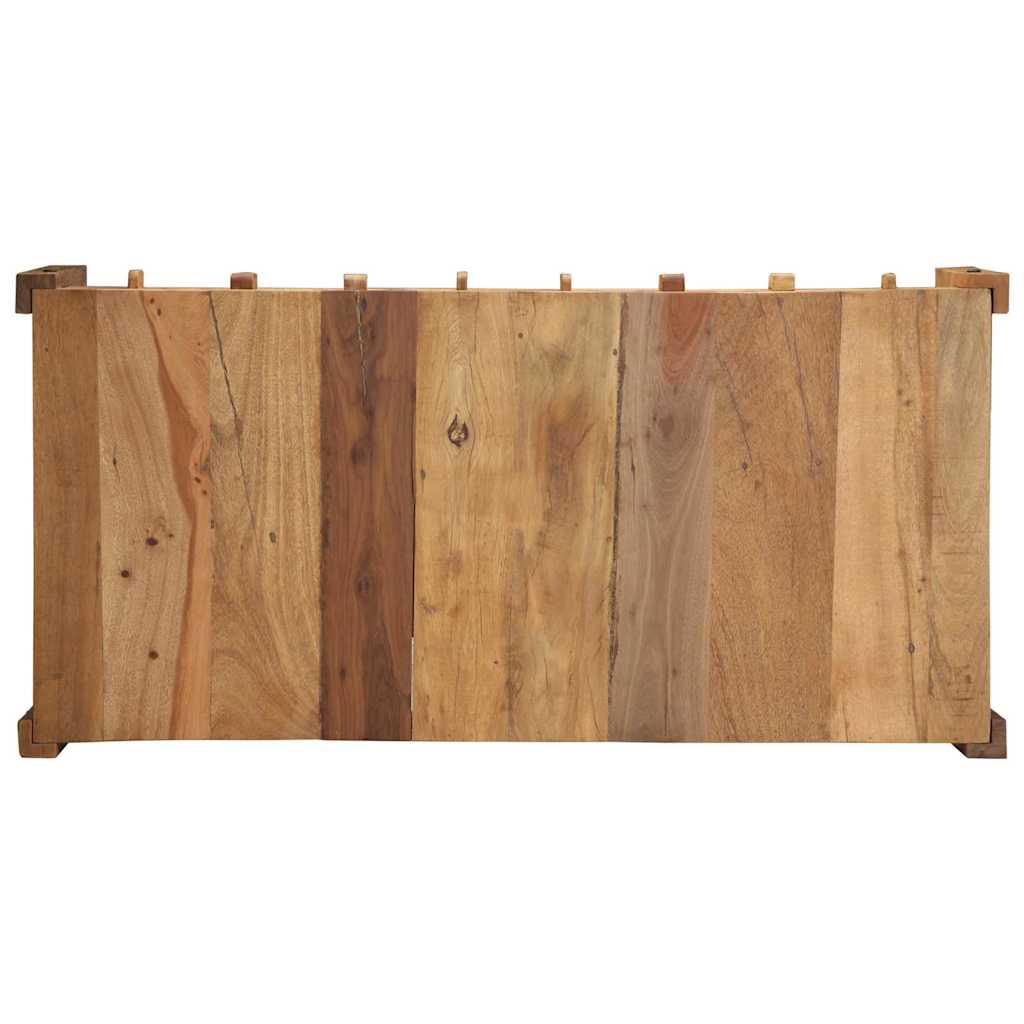 Sofabord med skuffe Brun 110 x 55 x 35 cm Massivt genbrugstræ