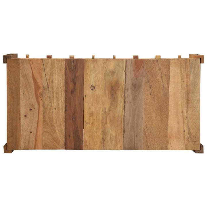 Sofabord med skuffe Brun 110 x 55 x 35 cm Massivt genbrugstræ