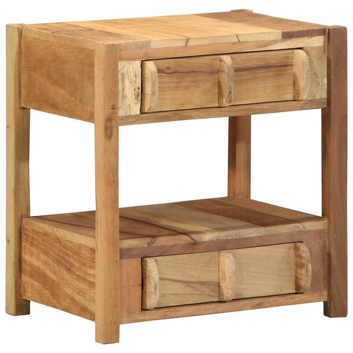 Sidebord med skuffe Brun 43 x 32 x 46 cm Massivt genbrugstræ