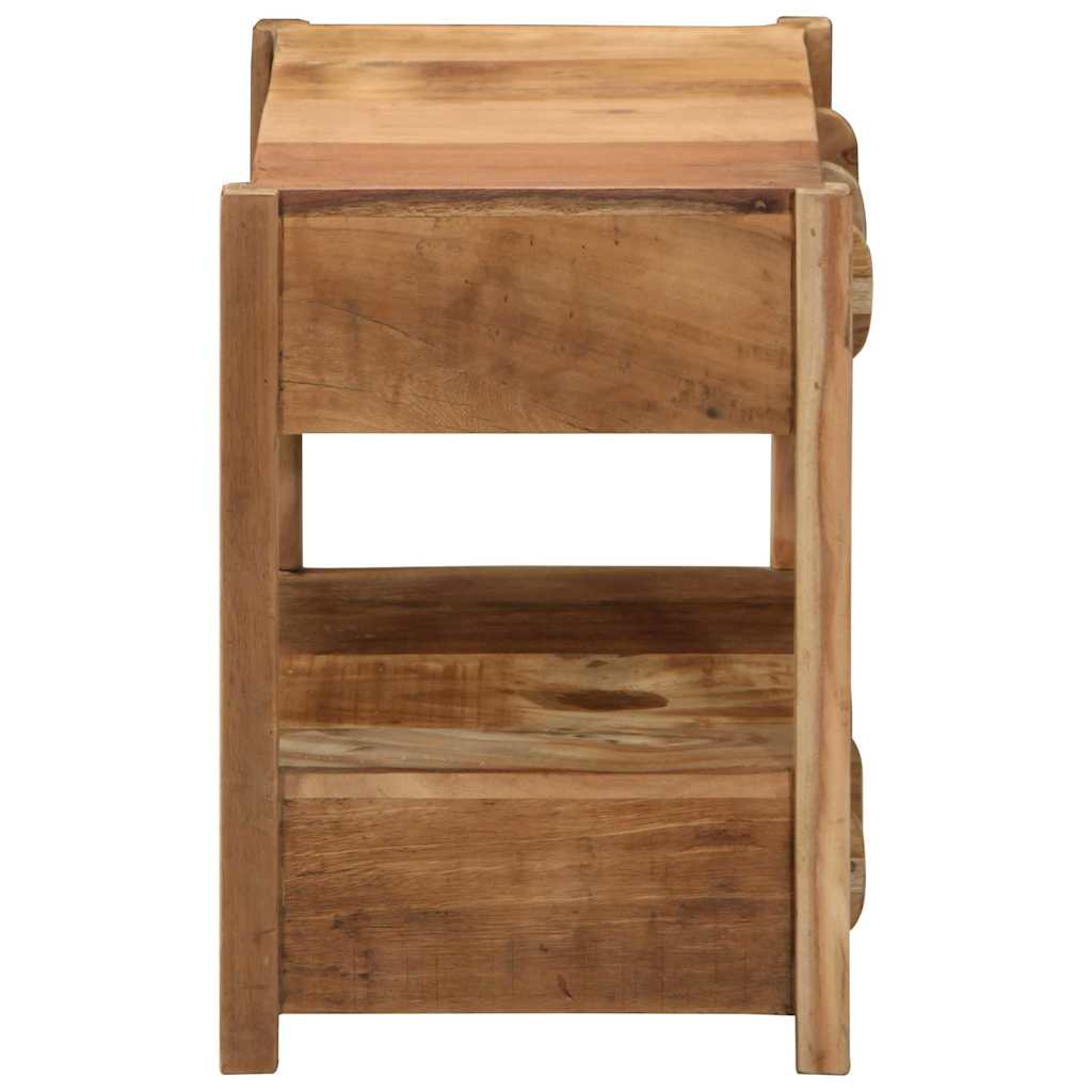 Sidebord med skuffe Brun 43 x 32 x 46 cm Massivt genbrugstræ