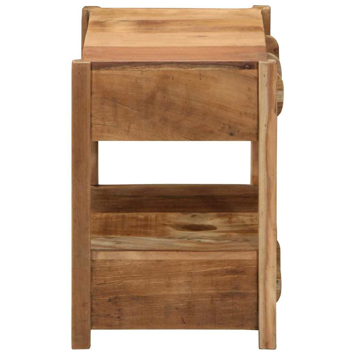 Sidebord med skuffe Brun 43 x 32 x 46 cm Massivt genbrugstræ