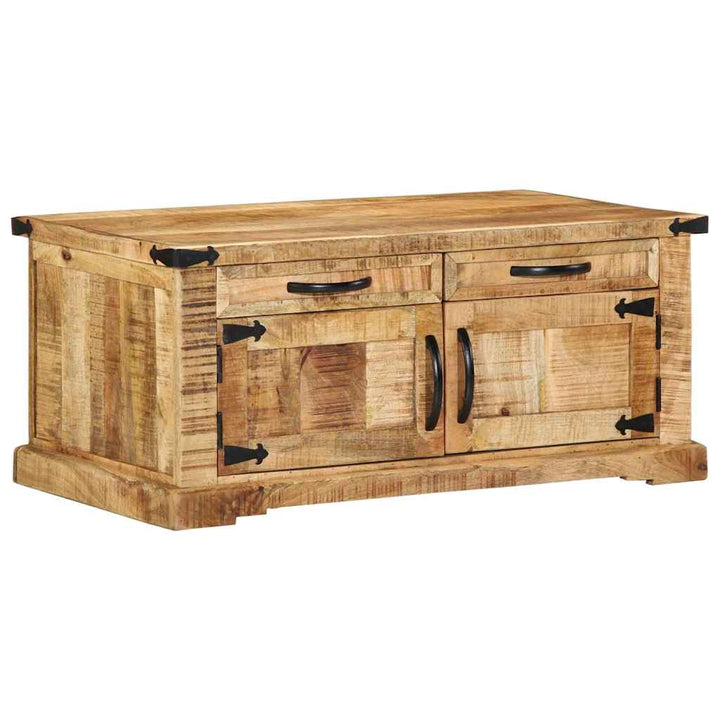 Sofabord med skuffe Brun 90 x 50 x 40 cm Massivt mangotræ