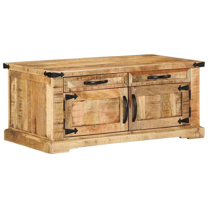 Sofabord med skuffe Brun 90 x 50 x 40 cm Massivt mangotræ