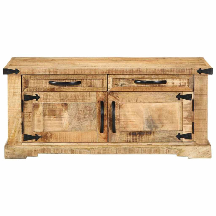Sofabord med skuffe Brun 90 x 50 x 40 cm Massivt mangotræ