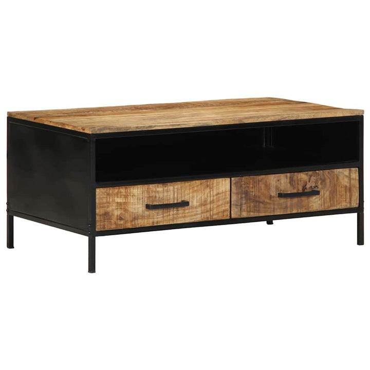 Sofabord med skuffe Brun 90 x 50 x 40 cm Massivt mangotræ
