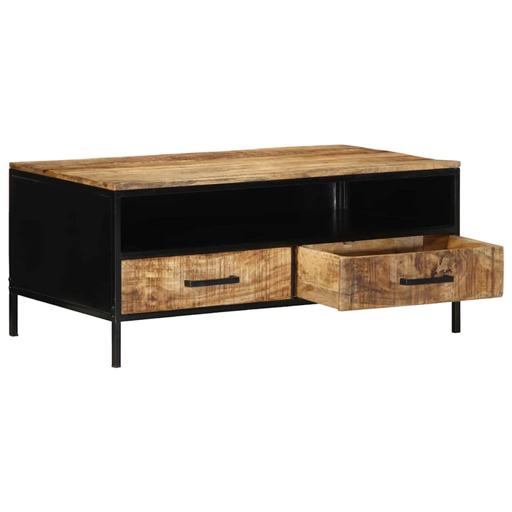 Sofabord med skuffe Brun 90 x 50 x 40 cm Massivt mangotræ