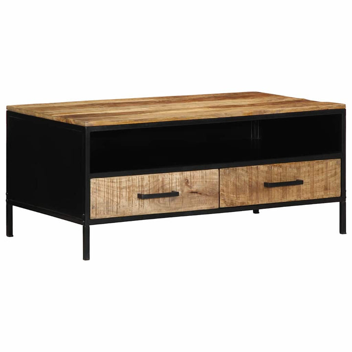 Sofabord med skuffe Brun 90 x 50 x 40 cm Massivt mangotræ