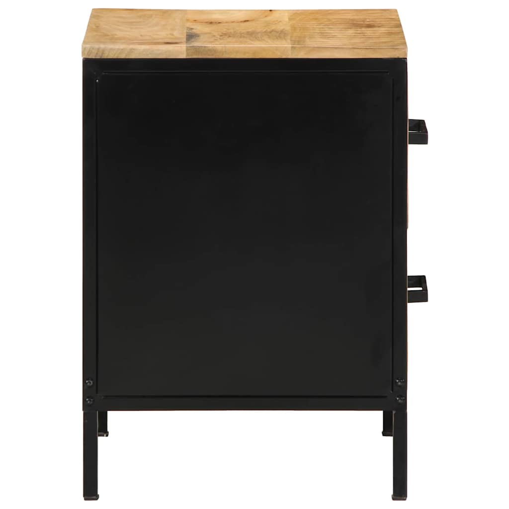 Natskab 2 pcs Brun og sort 40 x 35 x 50 cm Massivt mangotræ